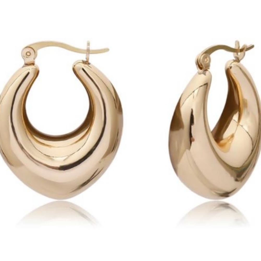 Geometric U shape earrings